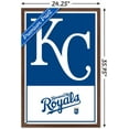 thumbnail image 3 of MLB Kansas City Royals - Logo 22 Wall Poster, 22.375" x 34" Framed, 3 of 5