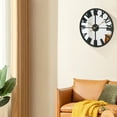thumbnail image 4 of Miumaeov 22.8" Modern Mirror Wall Clock Large Wall Mounted Round Silent Non-Ticking Clock Vintage Retro Big Wall Decor for Home Living Room Office Bedroom Kitchen Dorm Decoration Black, 4 of 22