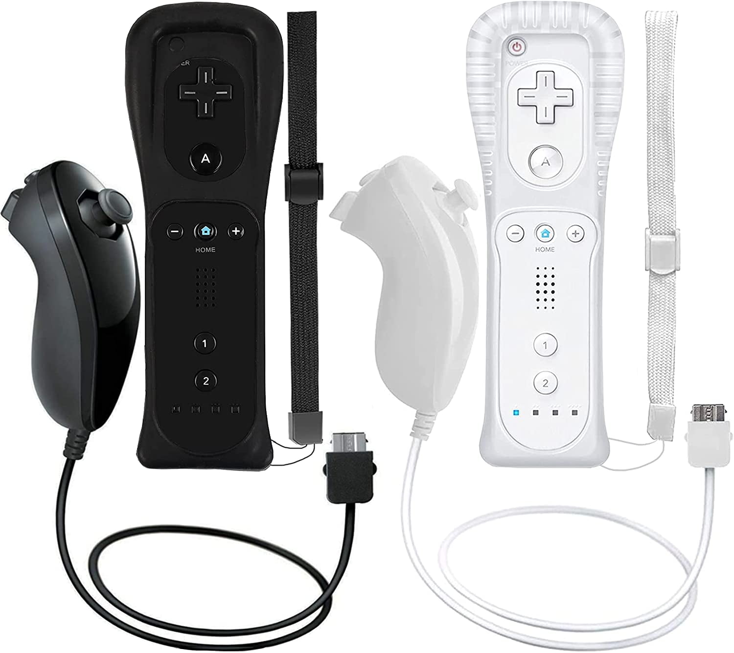 Buy 2 Packs Wireless Controller and Nunchuck for Wii and Wii U Console