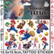 thumbnail image 3 of Pegatinas de tatuajes de dibujos animados de Super Mario Bros, Luigi, Yoshi, Bowser, periféricos de Anime, pegatinas de moda para niños, juguetes interactivos, 3 of 5