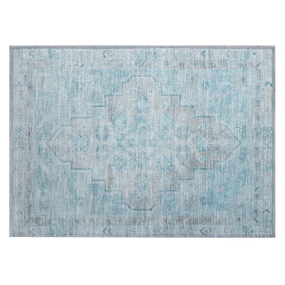 Dalyn Rugs Machine Washable Indoor/Outdoor Chantille Sky 1'8" x 2'6" Rug