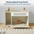 thumbnail image 3 of TROPOW Cat Litter Box Furniture with Flip-Down Door, Spacious Hidden Cat Litter Box Enclosure Cabinet, Ventilated Covered Litterbox Furniture for Easy Cleaning & Privacy, 3 of 5