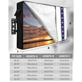thumbnail image 2 of 4th of July Outdoor TV Cover 52 to 55 Inch Weatherproof, Independence Day American Star Blue Red 600D Oxford TV Covers with Waterproof Zipper, Outside Flat TV Screen Protector Size 52"Wx19"Hx4.5"D, 2 of 7