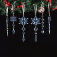 thumbnail image 2 of Juego de Adornos Colgantes de Carámbanos de Copos de Nieve Navideños de Acrílico Transparente | 10 Piezas de Adornos de Carámbanos de Copos de Nieve para Árbol | Recuerdos para Fiestas de Invierno, 2 of 7