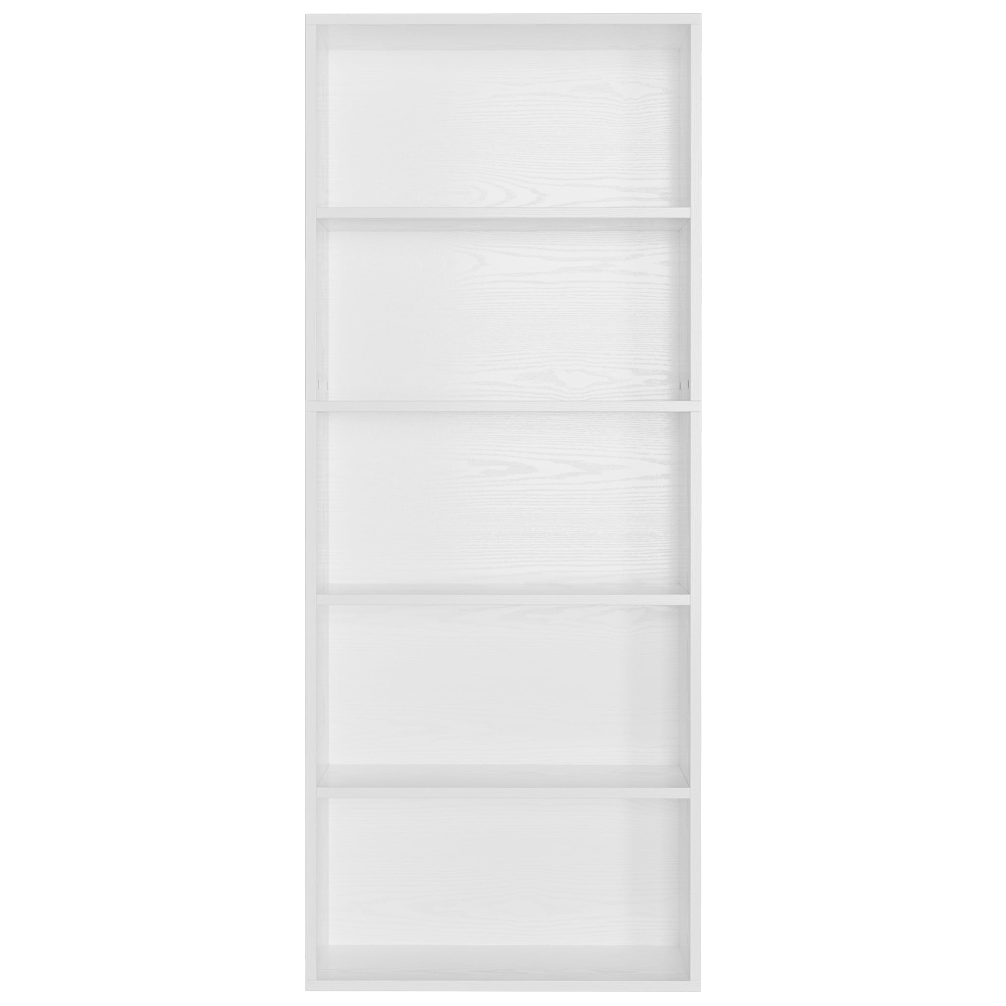 IRONCK 5 Shelf Bookcase, Free Standing Display Storage Bookshelf for Home Office, White