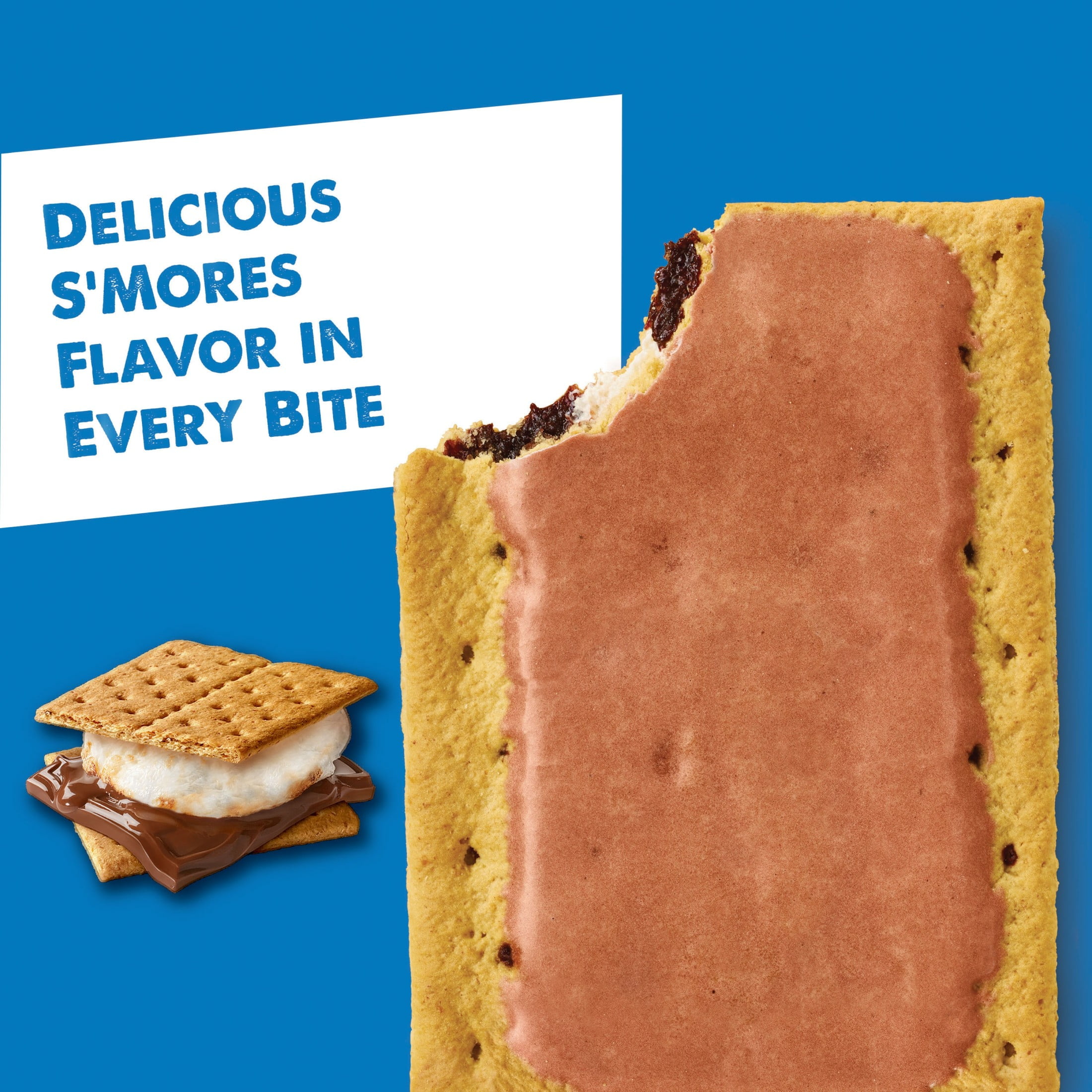 (3 pack) Pop-Tarts Frosted S'mores Toaster Pastries, Breakfast Foods, Shelf-Stable, 13.5 oz (8 Count)
