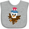 thumbnail image 3 of Inktastic Memorial Day Baby Eagle with Patriotic Hat Boys or Girls Baby Bib, 3 of 4
