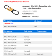 thumbnail image 2 of Accessory Drive Belt - Compatible with 1990 - 1998 Porsche 911 1991 1992 1993 1994 1995 1996 1997, 2 of 2