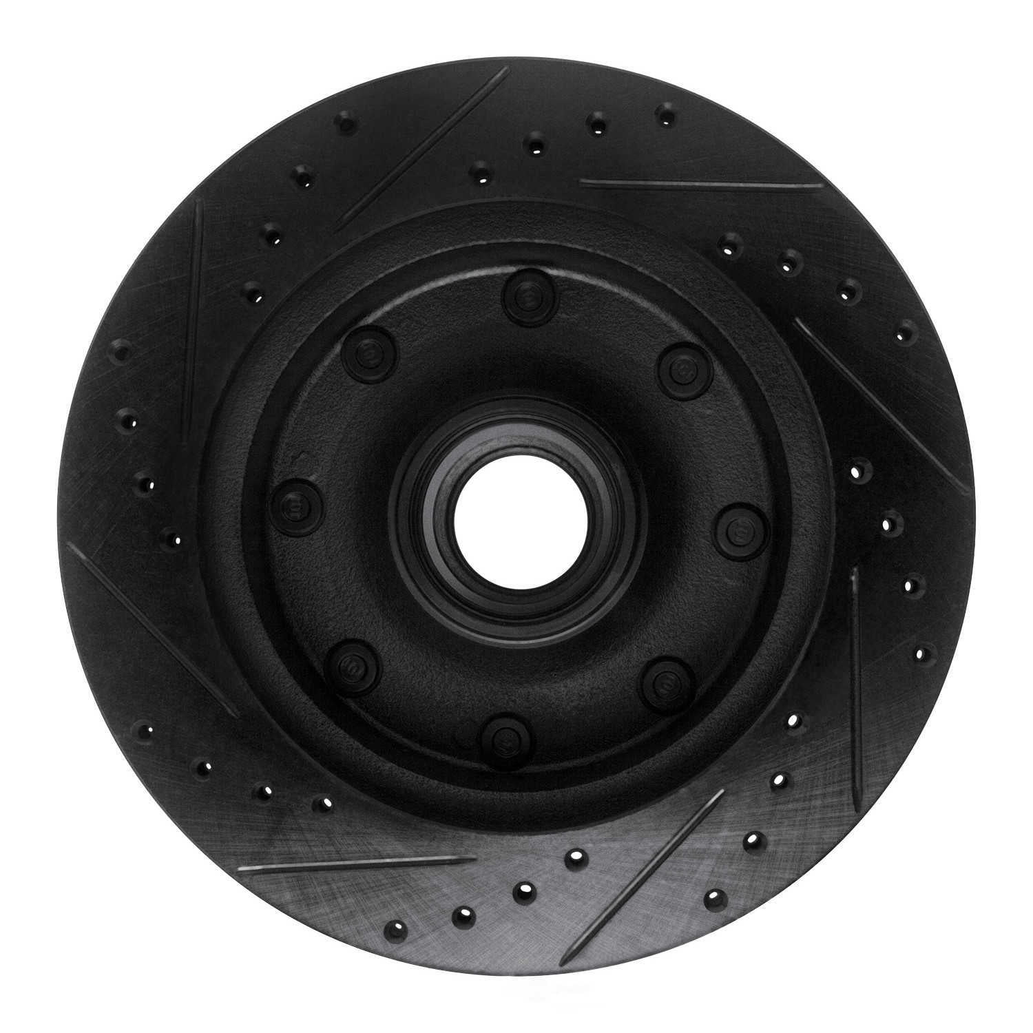 Dynamic Friction Company 633-54118R DFC Brake Rotor - Drilled And Slotted - Black