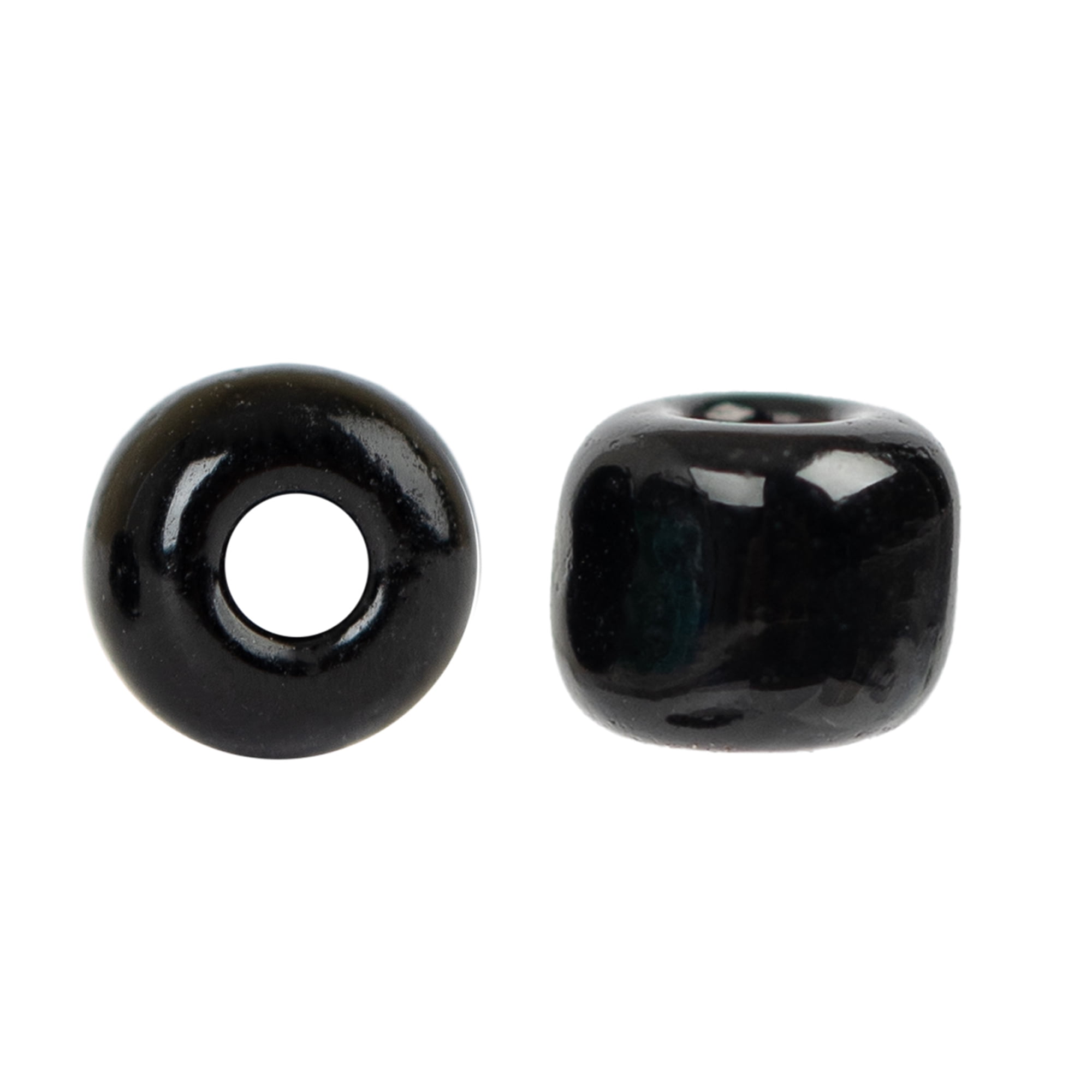 CousinDIY 6/0 Black Seed Beads 45g for Jewelry Crafting