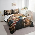 thumbnail image 3 of Manfei Animal Eagle 7-Piece Twin Bedding Sets for Teens Female Men,USA Flag Bedding Comforter Set,Independence Day Firework Breathable Sheet Sets,Breathable Home Decor, 3 of 8