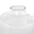 thumbnail image 5 of DecMode 11" Ribbed Glass Vase, 5 of 13