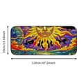 thumbnail image 5 of WERPE Psychedelic Art Square Floor Mat for Home Entrance Outside Entry, Yard, Floor, Patio - Anti-Slip, Durable, UV Resistant 19.68*47.24 in, 5 of 6