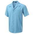 thumbnail image 3 of 7Encounter Men's Camp Dress Shirt Light Blue Size XL, 3 of 3