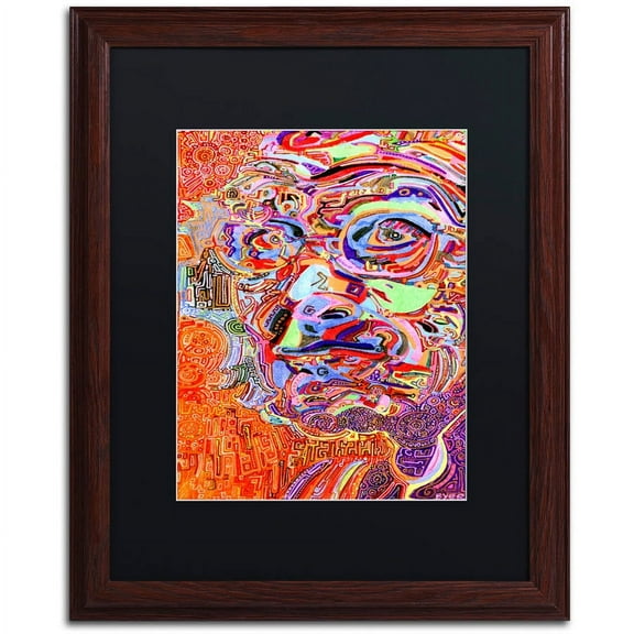 Trademark Fine Art "Chairman Of A 1966 Draft Board" Canvas Art by Josh Byer, Black Matte, Wood Frame