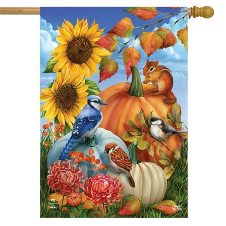 Briarwood Lane Autumn Gathering House Flag