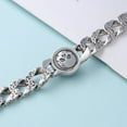thumbnail image 2 of Sterling Silver Ornament Men's Trendy Rotating Skull Retro Fashion Tang Grass Pattern Bracelet, 2 of 2