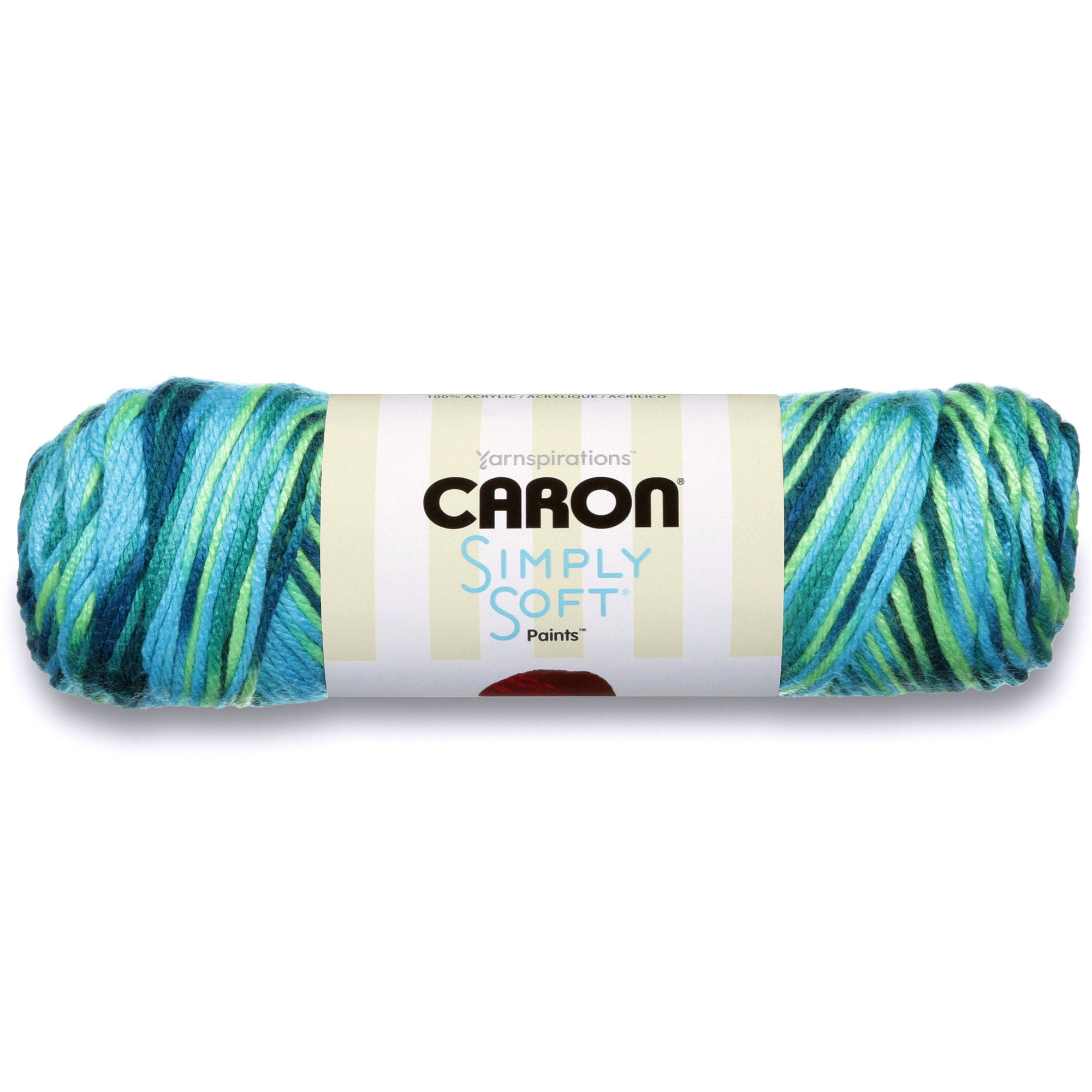 Caron Simply Soft Acrylic Peacock Feather Yarn, 1 Each