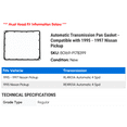 thumbnail image 2 of Automatic Transmission Pan Gasket - Compatible with 1995 - 1997 Nissan Pickup 1996, 2 of 2