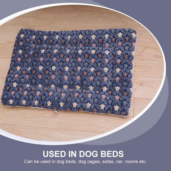 ETEREAUTY Washable Blue Pet Rest Cushion Thickened Mat for Indoor Outdoor Use with Non Skid Base