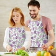 thumbnail image 3 of Pioneer Flower Floral Print Pattern Apron-Garden Aprons for Women with Pockets-Cotton Linen Waterproof Kitchen Cooking Gardening Aprons Adjustable for Kitchen,Cooking,BBQ and Salon 33x27 Inch, 3 of 7