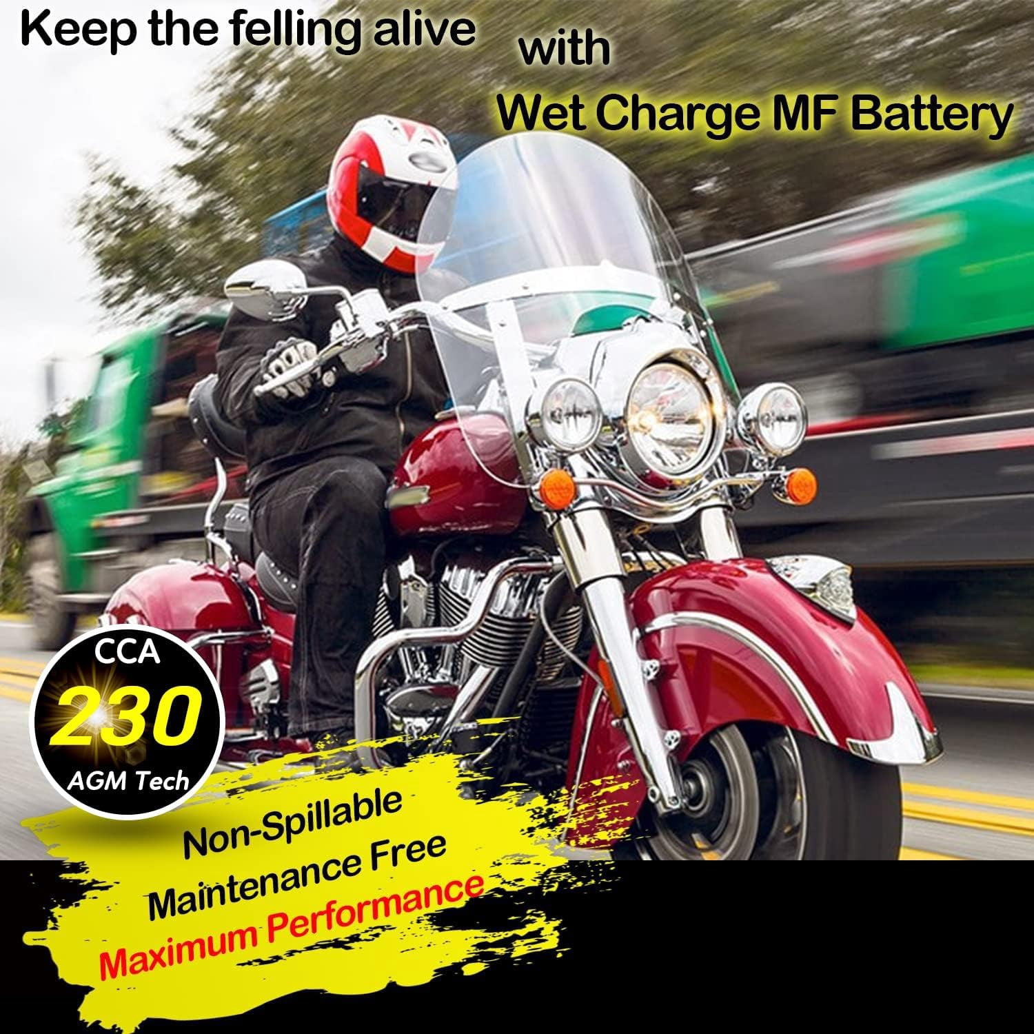 YTX14 BS ATV Battery High Performance - Maintenance Free - Sealed AGM YTX14-BS Motorcycle Battery compatible with Honda Suzuki Kawasaki Yamaha scooter snowmobile