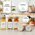 thumbnail image 4 of LuxeLine 24-Pack Glass Pantry Jars with Bamboo Lids | 4oz Square Storage Containers, Dispenser Tops & Labels | Drawer & Cabinet Organizer, 4 of 6