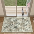 thumbnail image 3 of BERTHMEER 2'x3' Area Rugs Small Rugs with Rubber Backing for Door Bedroom Washable Entryway Rugs indoor non skid non-slip, Brown Multi, 3 of 6