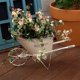 thumbnail image 4 of Ironwork wheel handcart for villa courtyard decoration flower pot for guesthouse balcony and terrace container for outdoor use, 4 of 8