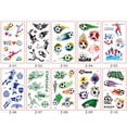 thumbnail image 1 of Etiqueta Engomada Temporal ANGGREK 10 Piezas Decorativas Para Fiesta Fútbol, 1 of 8