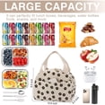 thumbnail image 2 of Lunch Bag - Insulated Lunch Box for Women, Reusable Large Capacity Cooler Bag for Adult, Small Leakproof Cute Corduroy Lunch Tote for Work Office Travel Picnic, 2 of 6