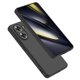 thumbnail image 3 of For Xiaomi Poco X7 Pro 5G TPU Case WANLONFENG MS Series Matte Back Cover with Tempered Glass - Black, 3 of 5