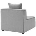 thumbnail image 3 of Modway Saybrook Outdoor Patio Upholstered Sectional Sofa Armless Chair in Gray, 3 of 6