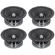 Sundown Audio LCMR-6.5 100 Watt RMS 6.5 Inch Car Audio Midrange Speakers, 8 Ohm, 120 Hz to 6 kHz Range, 4-piece