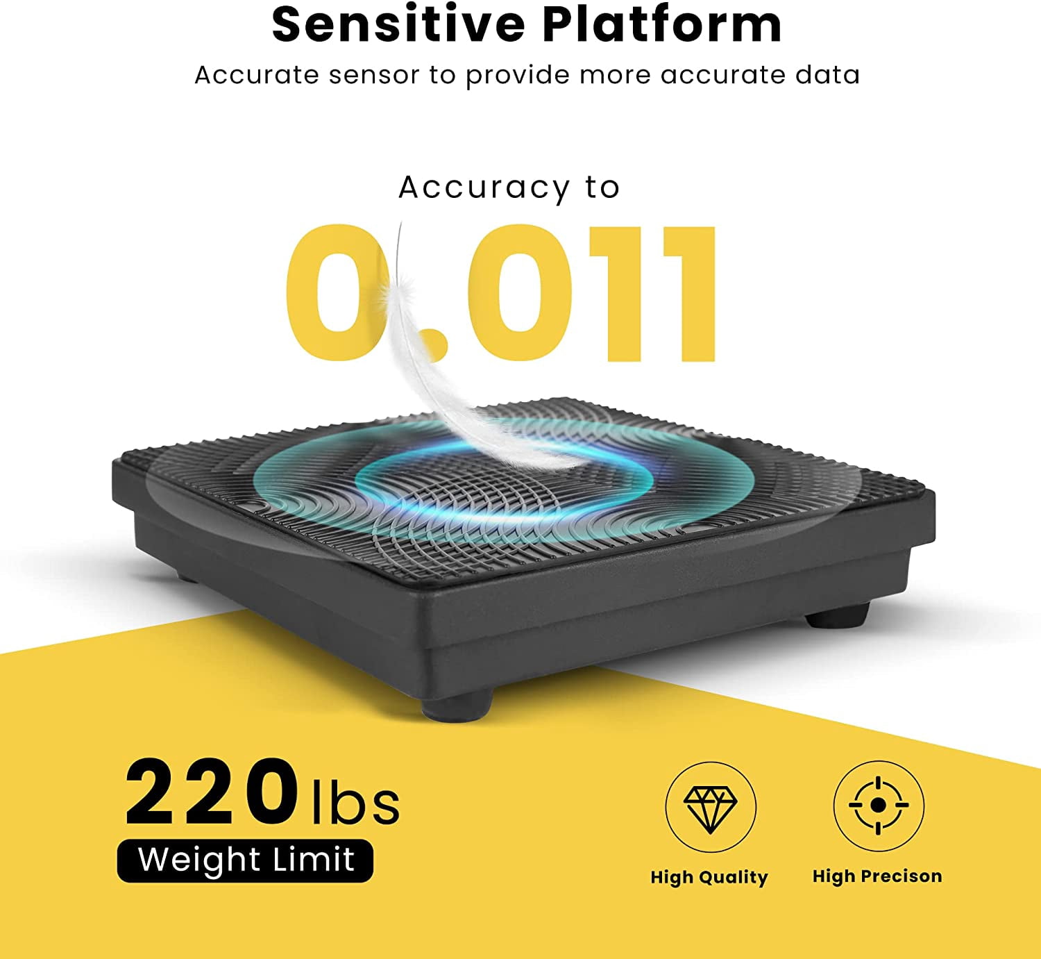 VIVOHOME High Precision Electronic Digital Refrigerant Charging Weight Scale with Case for HVAC 220LB
