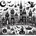 thumbnail image 1 of 5D DIY Halloween Del Arte Artesanal 40x40cm, 1 of 9