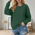 thumbnail image 2 of uvwlwu Sweatshirts Heavyweight Crewneck Sweatshirt For Oversized Color No Hood Pullover With Contrast Panels Casual Streetwear Top Winter Clothes(Size:3XL), 2 of 4