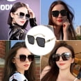 thumbnail image 5 of Gafas de sol de moda de alta gama con montura grande y cuadrada, gafas de sol anti-ultravioleta, hechas de TR, 5 of 5
