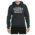 thumbnail image 2 of Wild Bobby, Only the Best Daddies Gets Promoted to Husband, Father's Day, Unisex Graphic Hoodie Sweatshirt, Heather Black, X-Large, 2 of 3