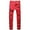 A_Red Ripped Jeans, variant on Men's Ripped Jeans Red Side Stripe Slim Fit Distressed Denim Zipper Pants Skinny Fit Streetwear Fashion Pants White 46