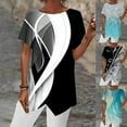 thumbnail image 5 of Hide Belly Tunic Top Women Tops for Leggings Round Neck T Shirt Summer Shirt, 5 of 16