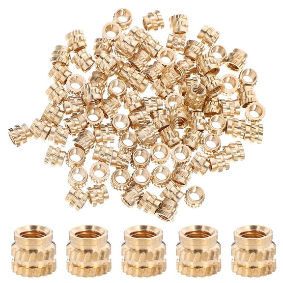 unbranded 100pcs Heat Set Insert Copper Threaded Insert Female Thread Heat Set Insert Supply ( )
