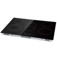 thumbnail image 5 of Built in Electric Stove Top, 30.3 x 20.5 inch 5 Burners, 240V Glass Radiant Cooktop with Sensor Touch Control, Timer & Child Lock Included, 9 Power Levels for Simmer Steam Slow Cook Fry, 5 of 6