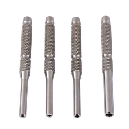 4Pcs Stainless Steel Hollow End Multi-Size Roll Pin Tool Kits Starter