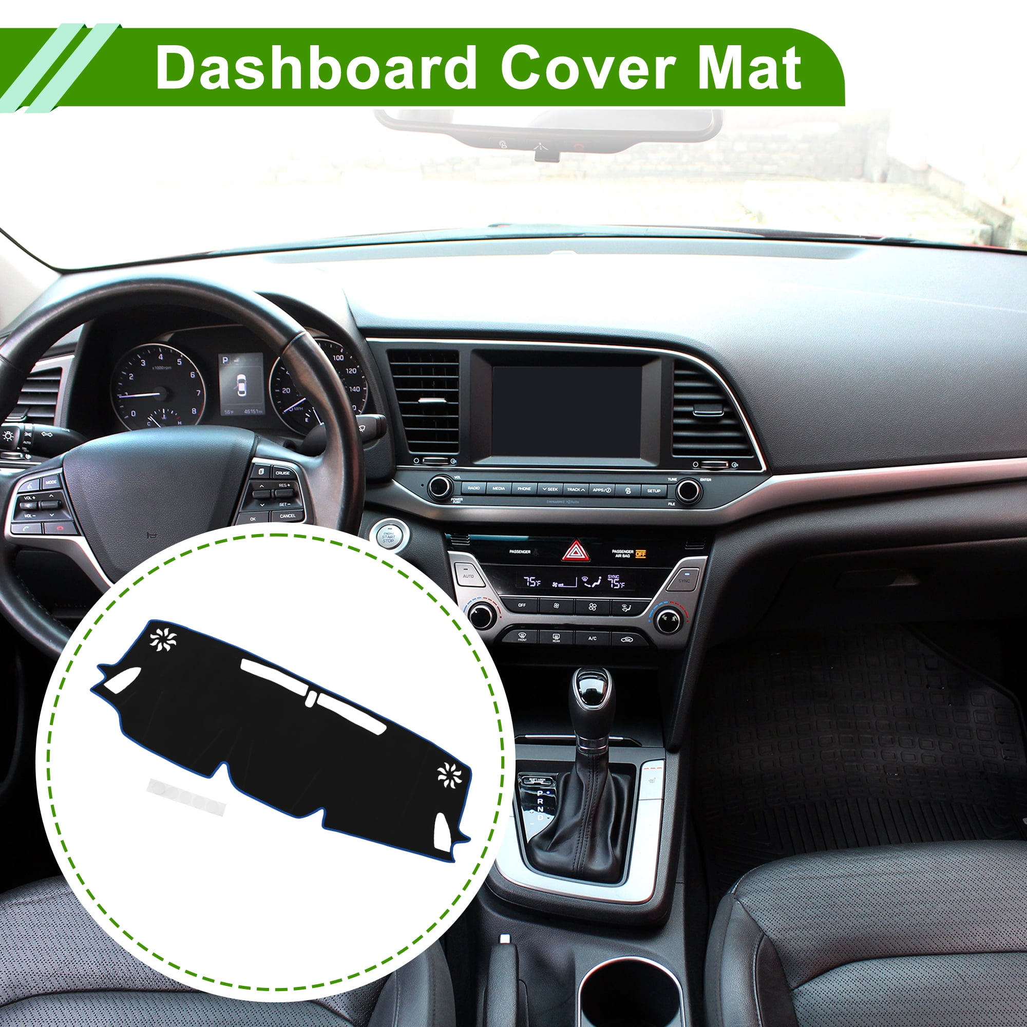 Unique Bargains Dashboard Cover for Subaru Forester 2025 Black Blue