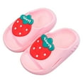 thumbnail image 4 of CAICJ98 Kids Slides Boys Girls Toddler Lightweight Sandals Flip Flops Comfy Shower Slippers Beach Garden Shoes Pink,9 (2.5-3 Years), 4 of 7