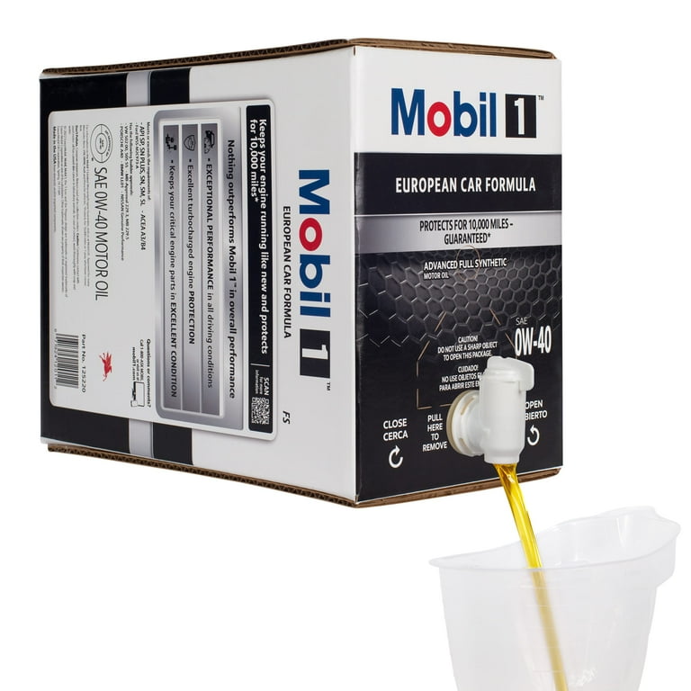 Mobil 1 FS 0W-40 Synthetic Motor Oil, European Car Formula