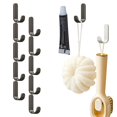 thumbnail image 2 of Waterproof Adhesive No Drill Hooks, Rustproof Heavy Duty Stainless Steel Wall Hooks, Bathroom Towel Hooks Stick on Kitchen Door, for Hanging Coat, Hat, Towel, Robe, Clothes, 2 of 6