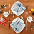 thumbnail image 4 of GZHJMY Cloth Napkin Christmas Snowman Cardinal Kitchen Dining Table Decor for Family Gathering Dinner Napkin Party Favors New Year Winter Decor 4 Pack 20" × 20", 4 of 6