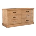 thumbnail image 2 of Moe's Home Collection Tade 6 Drawer Dresser Honey Pine, 2 of 6